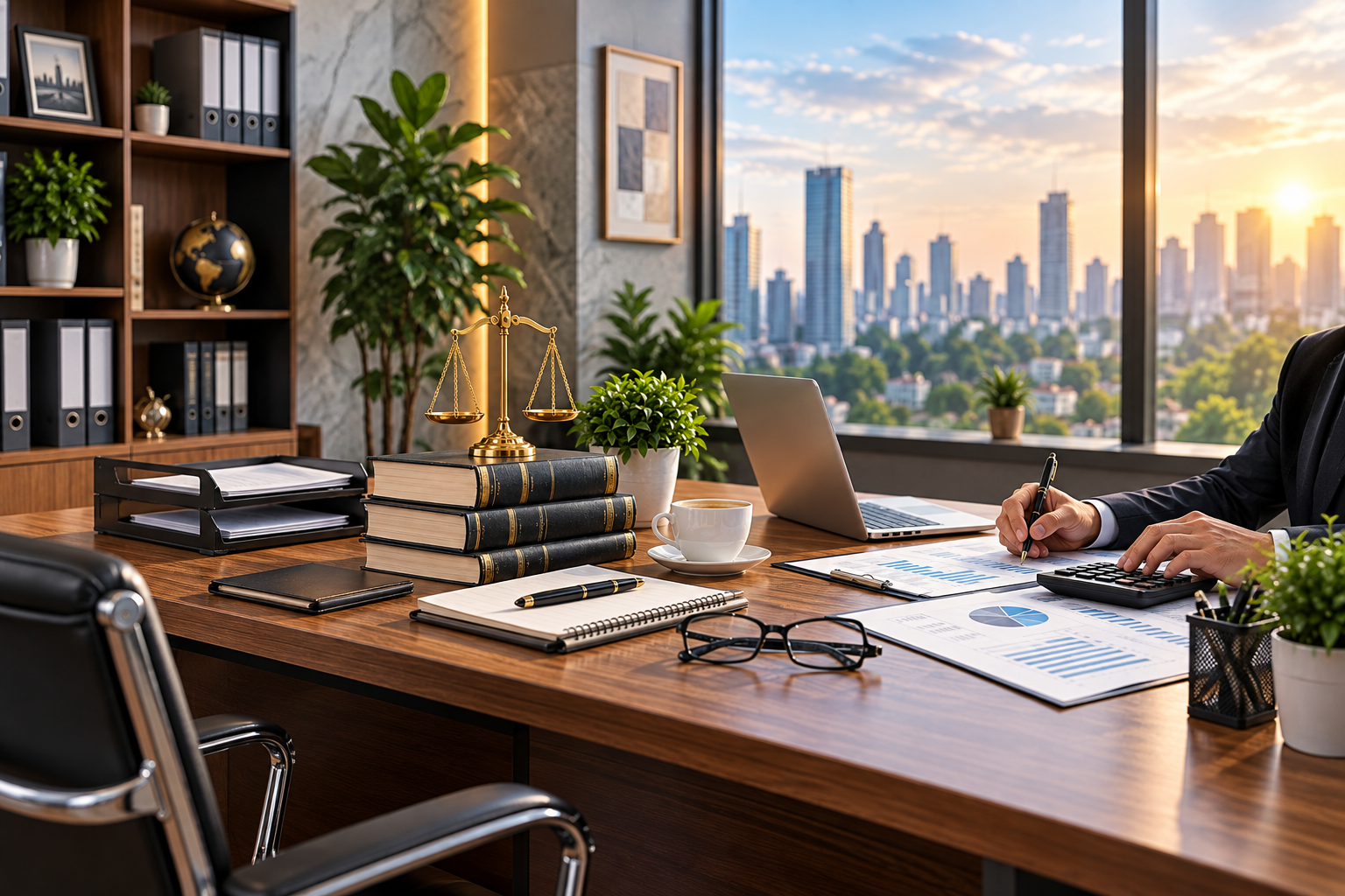 Professional consultation in a modern office